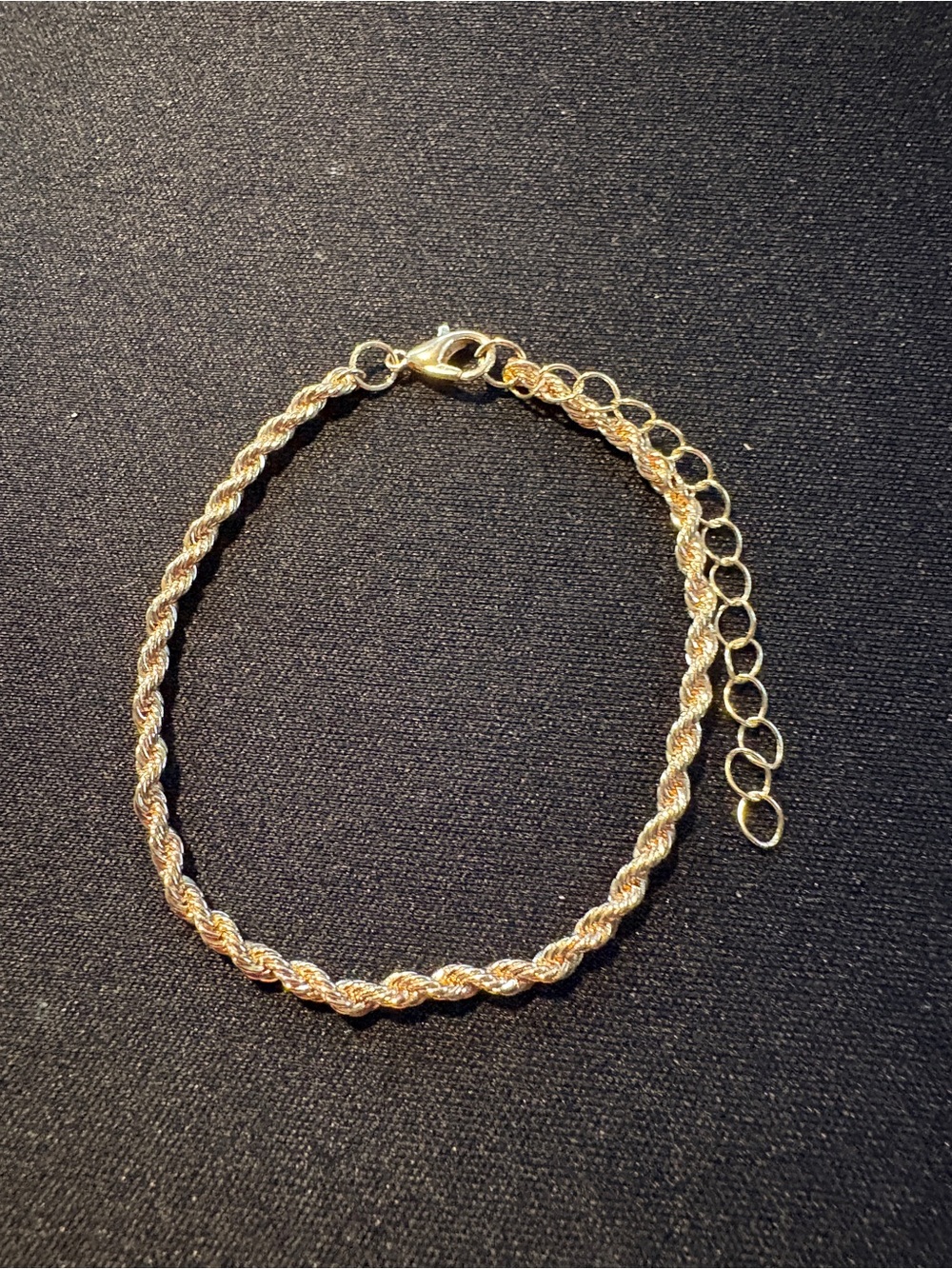 Gold Rope Chain Bracelet - Picture 2 of 3